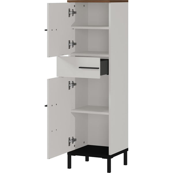 Mobile da bagno grigio e beige in noce 34x123 cm Yonkers - Germania-image-2