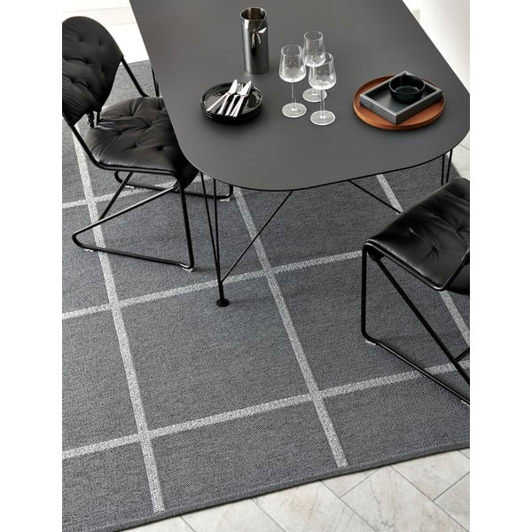 Passatoia da interno/esterno color antracite 70x150 cm Ada Granit – Pappelina-image-1