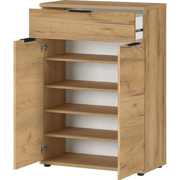 Scarpiera in rovere con cassetti Fremont - Germania-image-3