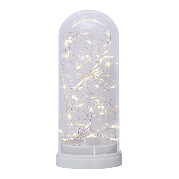 Decorazione a luce LED bianca Cupola di vetro, altezza 25 cm - Star Trading-image-2