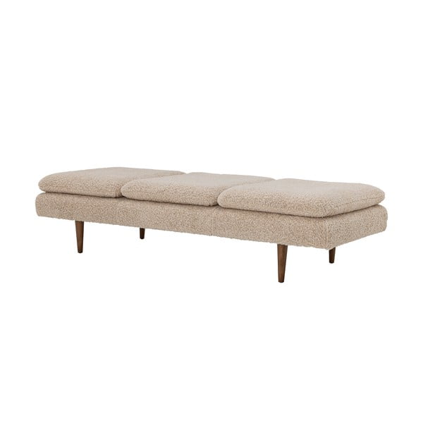 Chaise-longue beige in bouclé Pione - Bloomingville-image-3