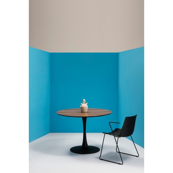 Tavolo da pranzo rotondo con piano in noce , ⌀ 110 cm Oda - Marckeric-image-1