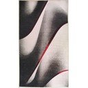 Tappeto lavabile bianco e nero 80x50 cm - Vitaus