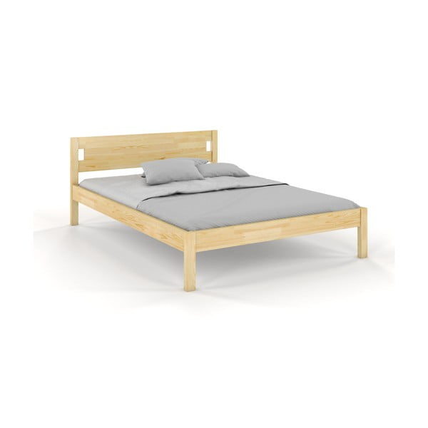 Letto singolo in legno di pino 90x200 cm in colore naturale Laxbaken - Skandica