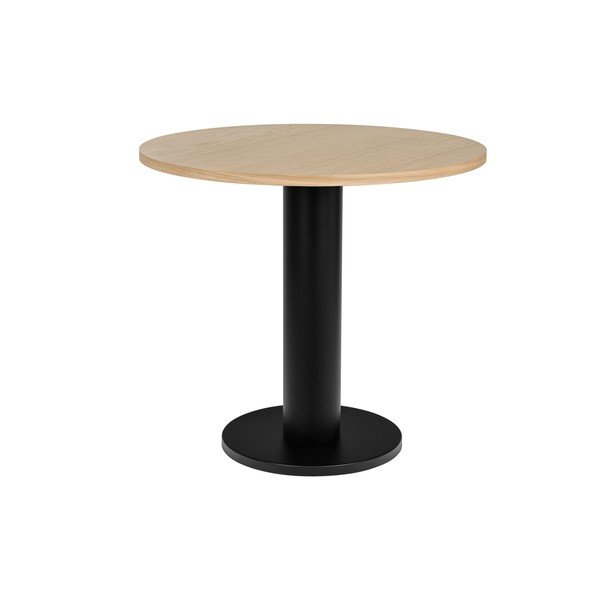 Tavolo da pranzo rotondo con piano effetto rovere ø 80 cm Sool – noo.ma