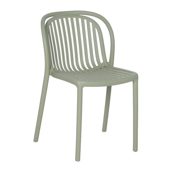Sedia da pranzo verde in plastica impilabile Alia – Ixia