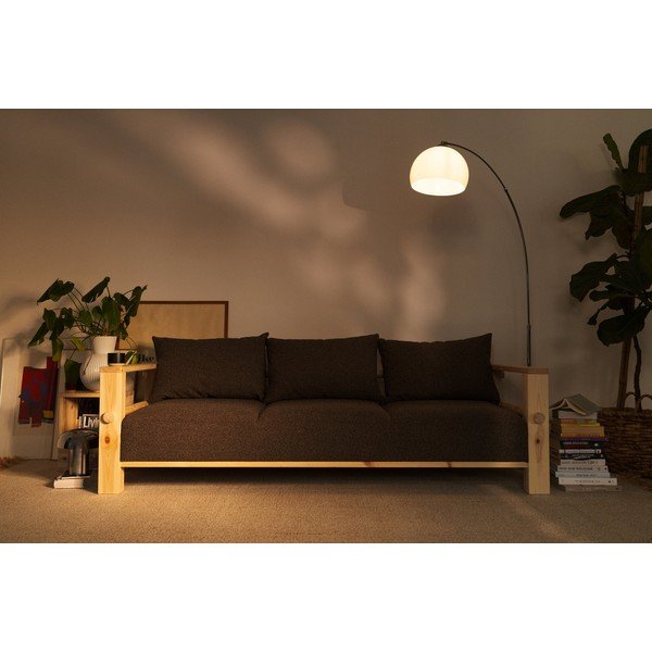 Divano grigio scuro 225 cm Bare – Karup-image-4