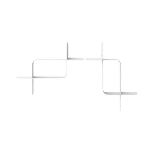 Mensole in set bianco opaco in acciaio con ripiani multipli 2 pz 62 cm Montage – Umbra-image-4