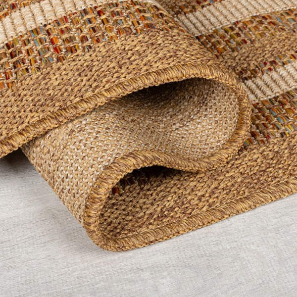 Tappeto per interni ed esterni in colore naturale 120x170 cm Layla Border - Flair Rugs-image-2