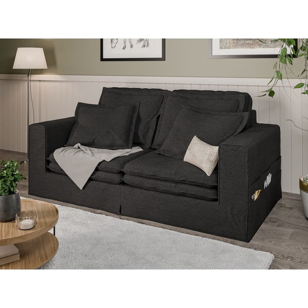 Divano nero 196 cm Nora – Ropez-image-3