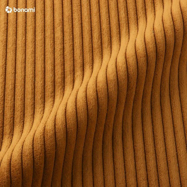 Divano color senape con rivestimento in velluto a coste 280 cm Voltaire – Bobochic Paris-image-1