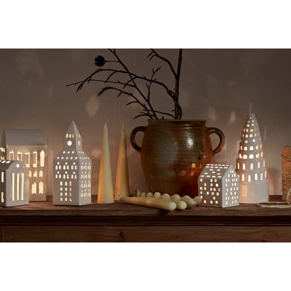 Portacandela in ceramica per lumino Urbania Lighthouse Church Tower – Kähler Design-image-3