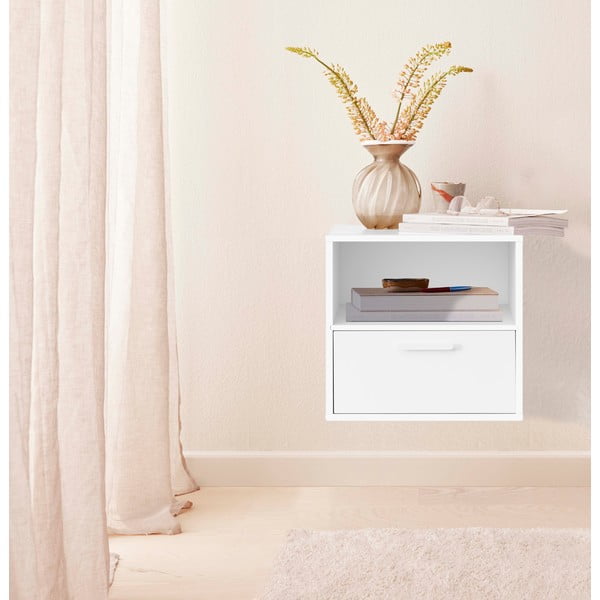 Comodino sospeso bianco Keep by Hammel - Hammel Furniture-image-1