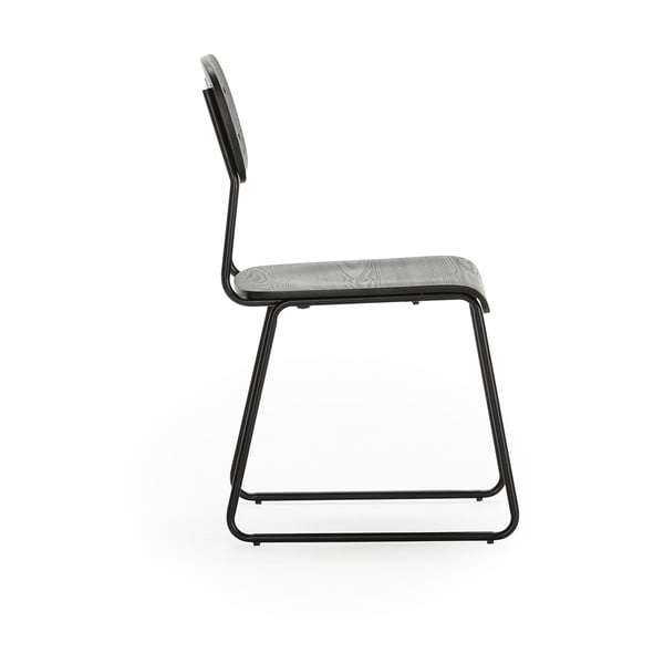 Set di sedie da pranzo nere 2 pz Aira - Marckeric-image-4