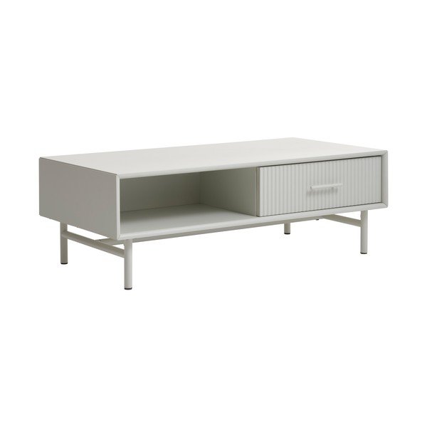 Tavolino da salotto grigio chiaro 60x120 cm Palma – Unique Furniture
