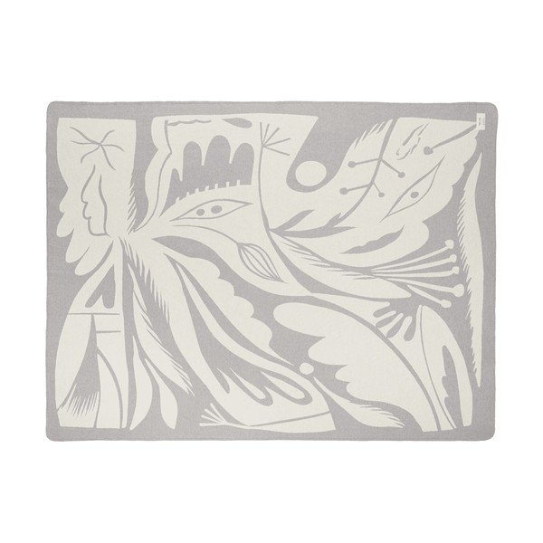 Coperta grigio chiaro 165x200 cm Lino – noo.ma