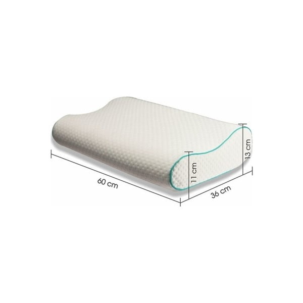 Cuscino ergonomico con imbottitura in memory foam 40x60 cm - Mila Home