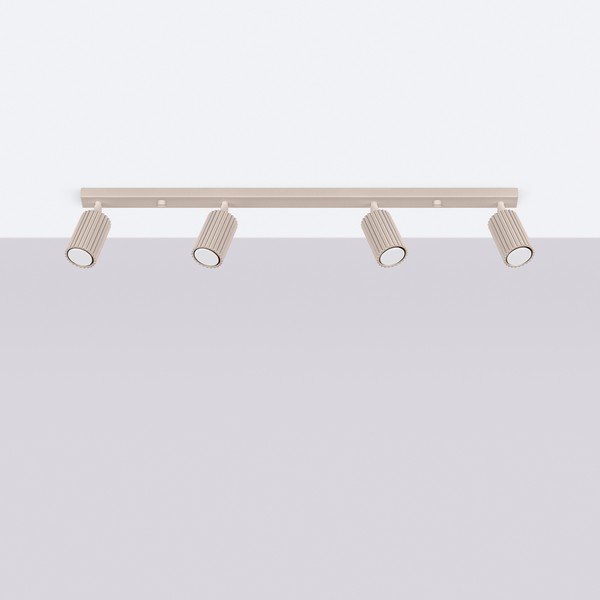 Faretto grigio tortora in metallo 6,5x81 cm Gleam – Sollux-image-2