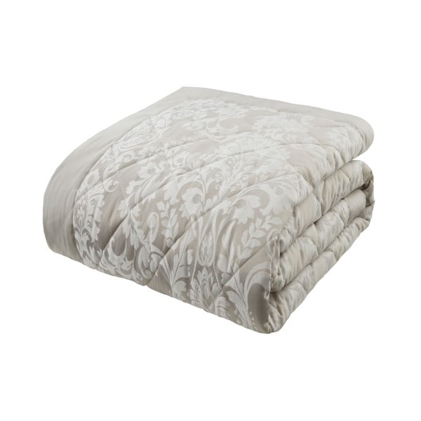 Copriletto beige per letto matrimoniale 230x220 cm Classic Damask - Catherine Lansfield-image-2