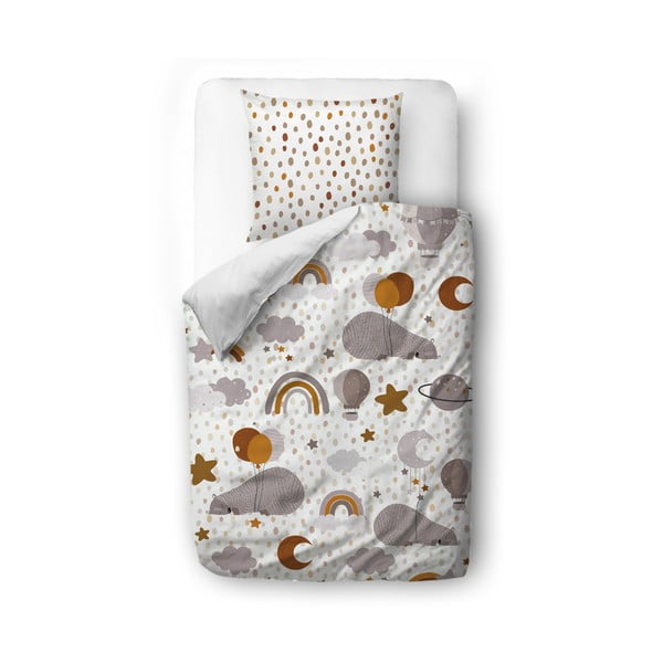 Biancheria da letto per bambini in cotone sateen , 140 x 200 cm Balloon Dreaming - Butter Kings