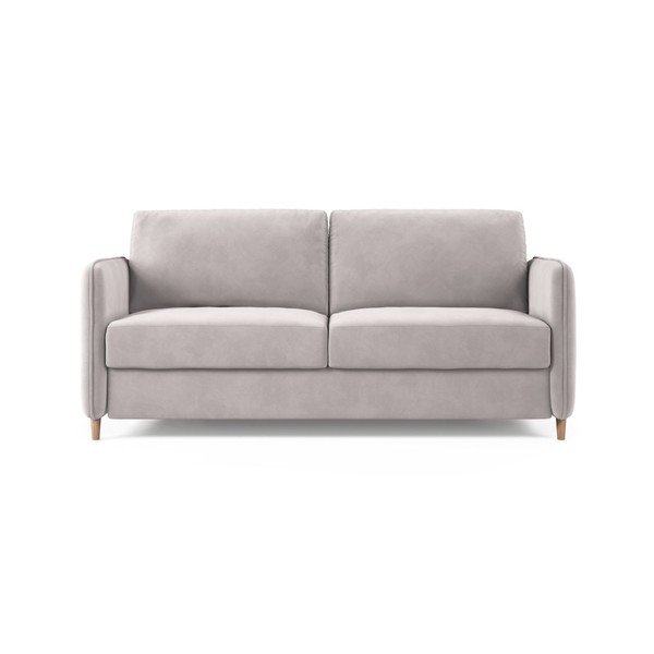 Divano rosa chiaro per il riposo quotidiano con rivestimento in velluto 184 cm – Micadoni 