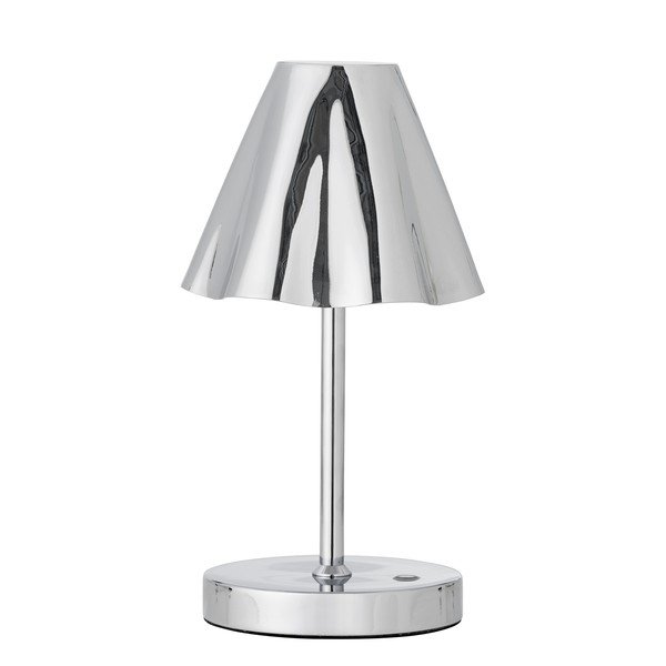 Lampada da tavolo LED argentata con paralume in metallo (altezza totale 28 cm) Lianna – Bloomingville