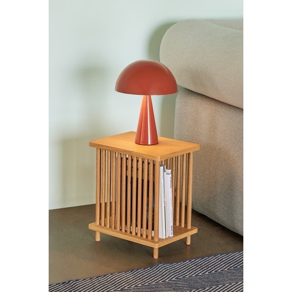 Tavolino con contenitore in rovere naturale 27x37 cm Acorn - Hübsch-image-1