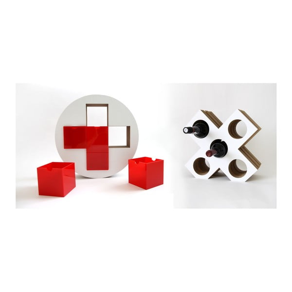 Set di cassette di pronto soccorso e armadietti per vini di colore rosso - Unlimited Design for kids