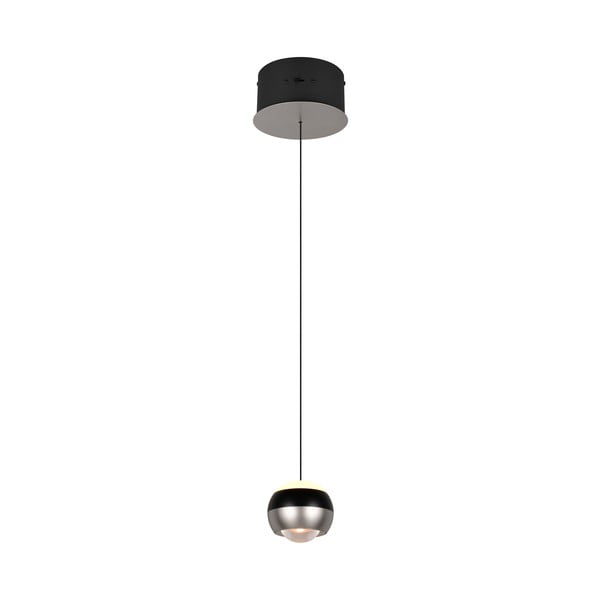 Lampadario LED nero e argentato ø 15,5 cm Orbit – Trio Select
