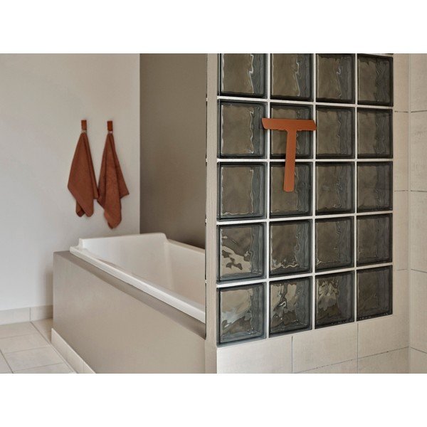 Asciugamano in cotone arancio-marrone 50x100 cm Classic - Zone-image-1