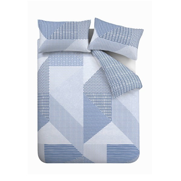 Biancheria da letto blu 200x135 cm Larsson Geo - Catherine Lansfield