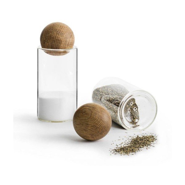 Sale e pepe in legno di quercia Oval - Sagaform-image-2