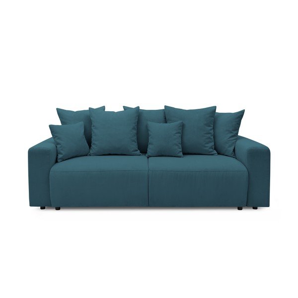 Divano letto in velluto a coste blu Envy - Bobochic Paris