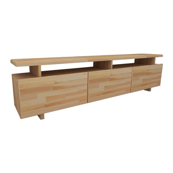 Tavolo TV in legno di pino di colore naturale 174x52 cm Natural - Kalune Design