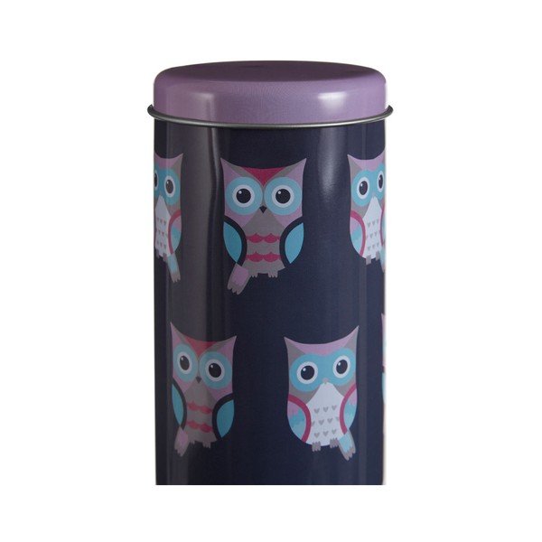 Scatola rotonda in peltro, Ø 8 x 18 cm Happy Owls - Premier Housewares-image-3