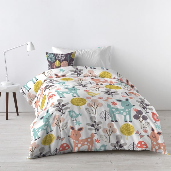 Biancheria da letto per bambini in cotone, 140 x 200 cm Woodland - Moshi Moshi-image-3