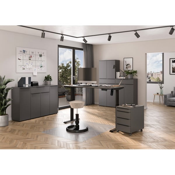 Scrivania con altezza regolabile elettricamente 80x140 cm Boras – Germania-image-1