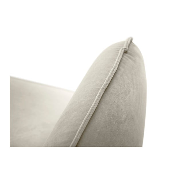 Poltrona in velluto beige Vienna - Cosmopolitan Design-image-2