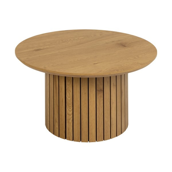 Tavolino rotondo con piano in rovere ø 80 cm Yale - Actona-image-2