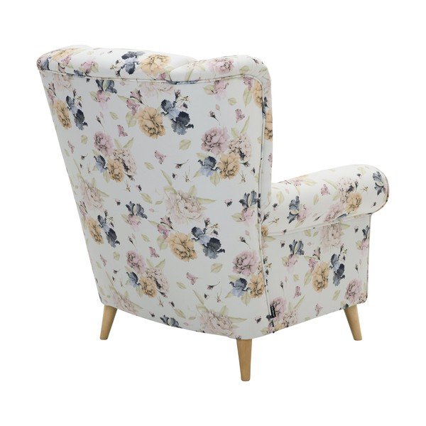 Poltrona a fiori bianchi Anton Angelo - Max Winzer-image-3