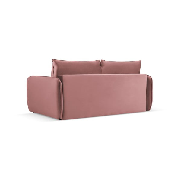 Divano letto in velluto rosa 214 cm Vienna - Cosmopolitan Design-image-3