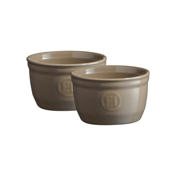 Set di 2 stampi in ramequin grigio finocchio N°9 - Emile Henry