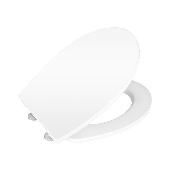 Sedile del wc bianco con chiusura facilitata Classic, 45 x 38,8 cm - Wenko-image-2