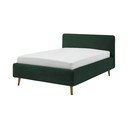 Letto singolo imbottito verde scuro rete non inclusa 120x200 cm Mattis – Meise Möbel