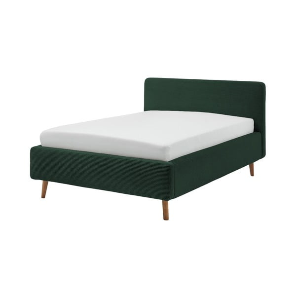 Letto singolo imbottito verde scuro rete non inclusa 120x200 cm Mattis – Meise Möbel