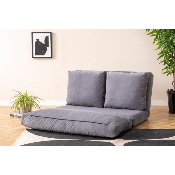 Divano letto grigio 120 cm Taida - Balcab Home-image-1