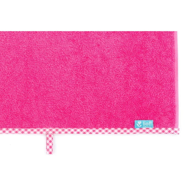 Asciugamano per neonati in cotone rosa 130x70 cm - Tiseco Home Studio-image-3