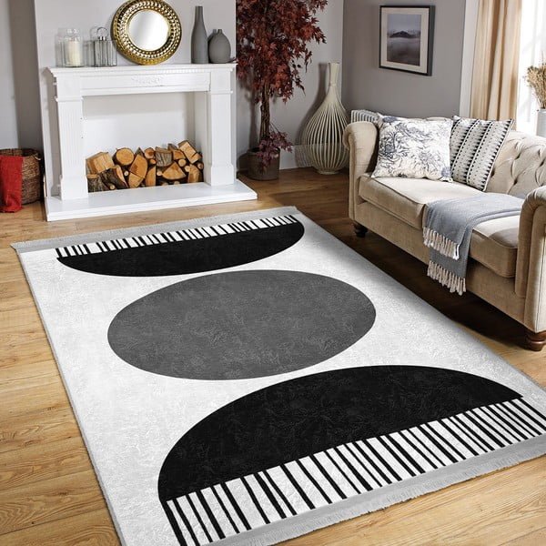 Tappeto bianco-nero 160x230 cm - Mila Home-image-3