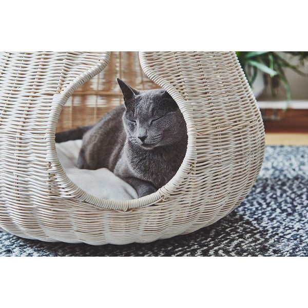 Letto per gatti in rattan colore naturale ø 56 cm Perla Natural - MiaCara-image-4