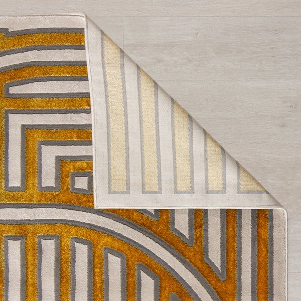 Tappeto in oro 116x170 cm Eris Gatsby - Flair Rugs-image-4